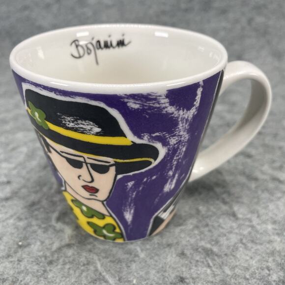 Bojanini Art Gallery Ceramic Mug Limited Edition Art Deco Piano Saxophone Music - Picture 2 of 6